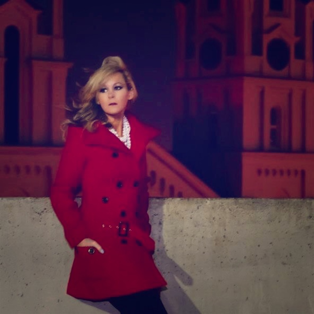 BCX red trench /pea coat women’s *GREAT CONDITION